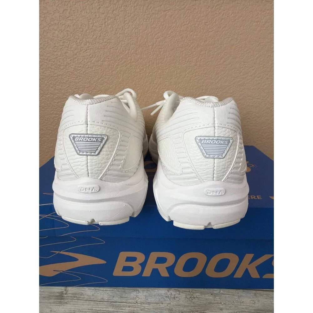 Brooks Addiction Walker 2 Women's White Leather Walking Shoes Sz 11B New in Box - Picture 11 of 14